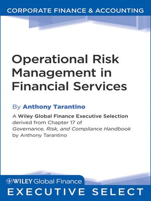 cover image of Operational Risk Management in Financial Services